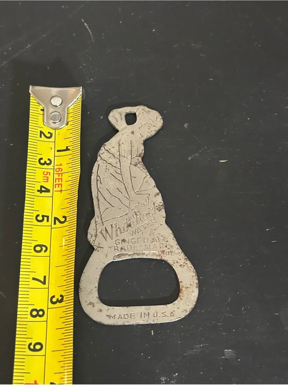 Vintage White Rock Water & Ginger Ale Figural Lady Bottle Opener Made USA